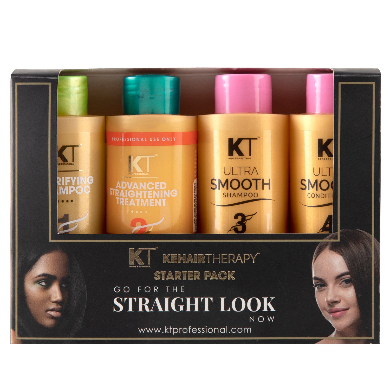 Advanced Hair Straightening Treatment Starter Kit For Smooth, Strong Healthy Hair Includes Keratin Infused Formula Sulfate-Free, Paraben-Free