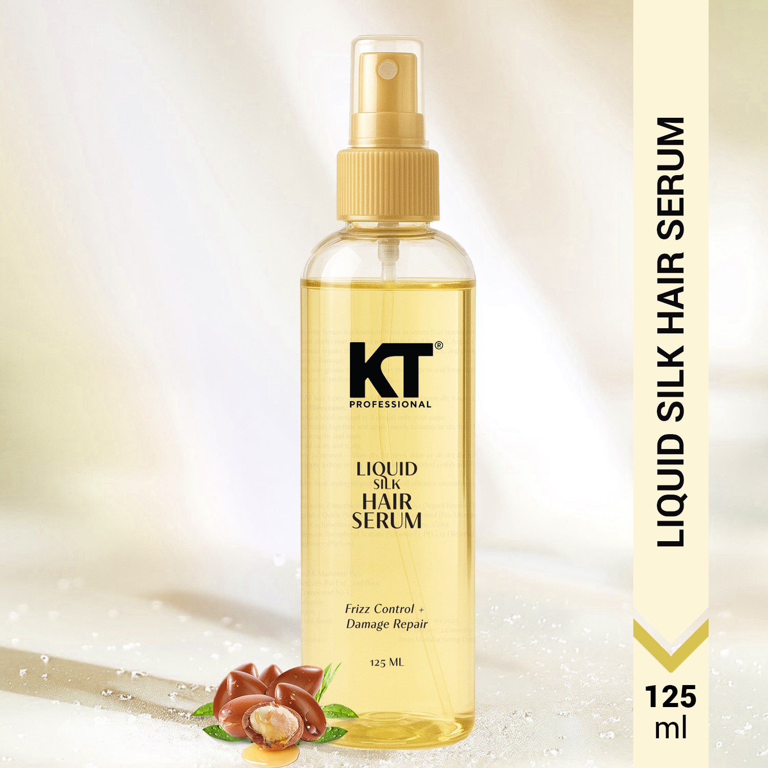 Liquid Silk Serum | Keratin + Argan & Almond Oil | Repair Repair + Instant Gloss | 125ml