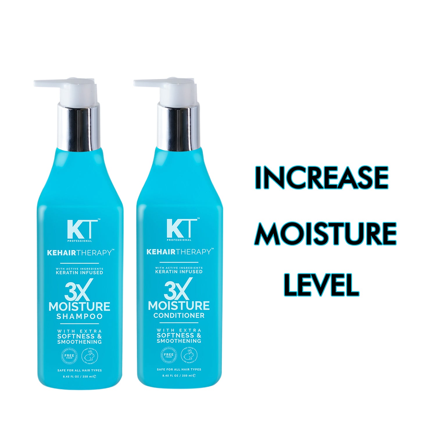 KT Professional 3x Shampoo &amp; Conditioner (pack of 2) 500 ml