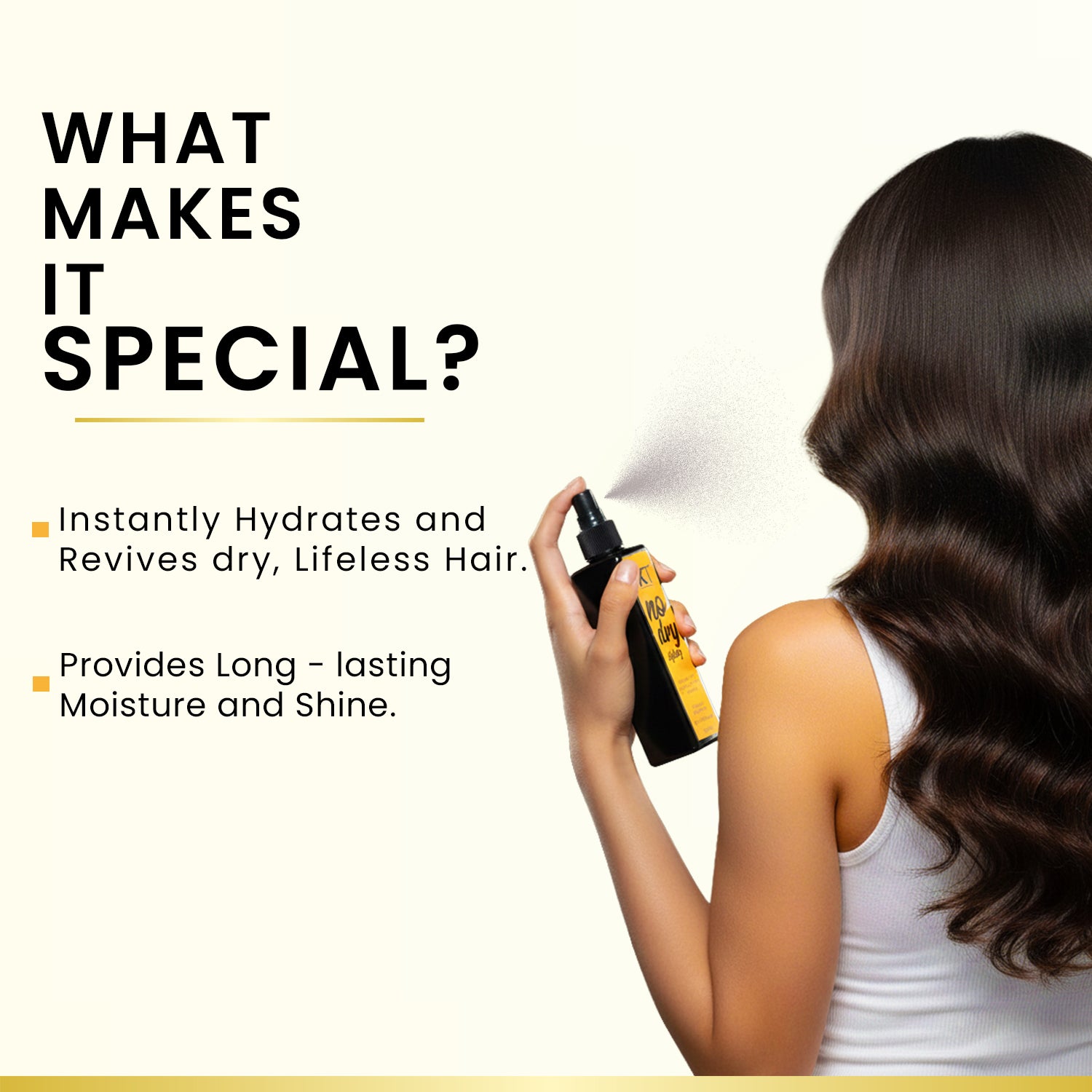 No Dry Styling Moisture Mist Hair Spray & Heat Protector - 200ml