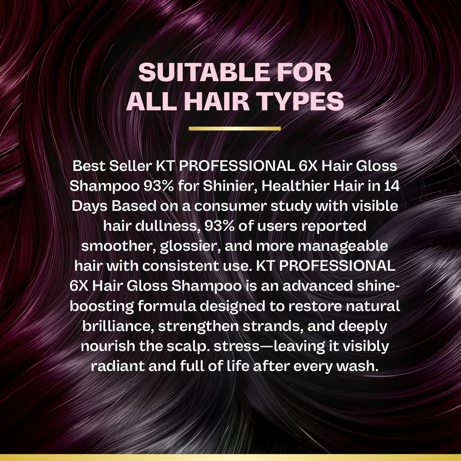 6X Hair Gloss Shampoo | 93% More Shine | Pro-Vitamin Enriched | Sulfate-Free, Paraben-Free | 250ml