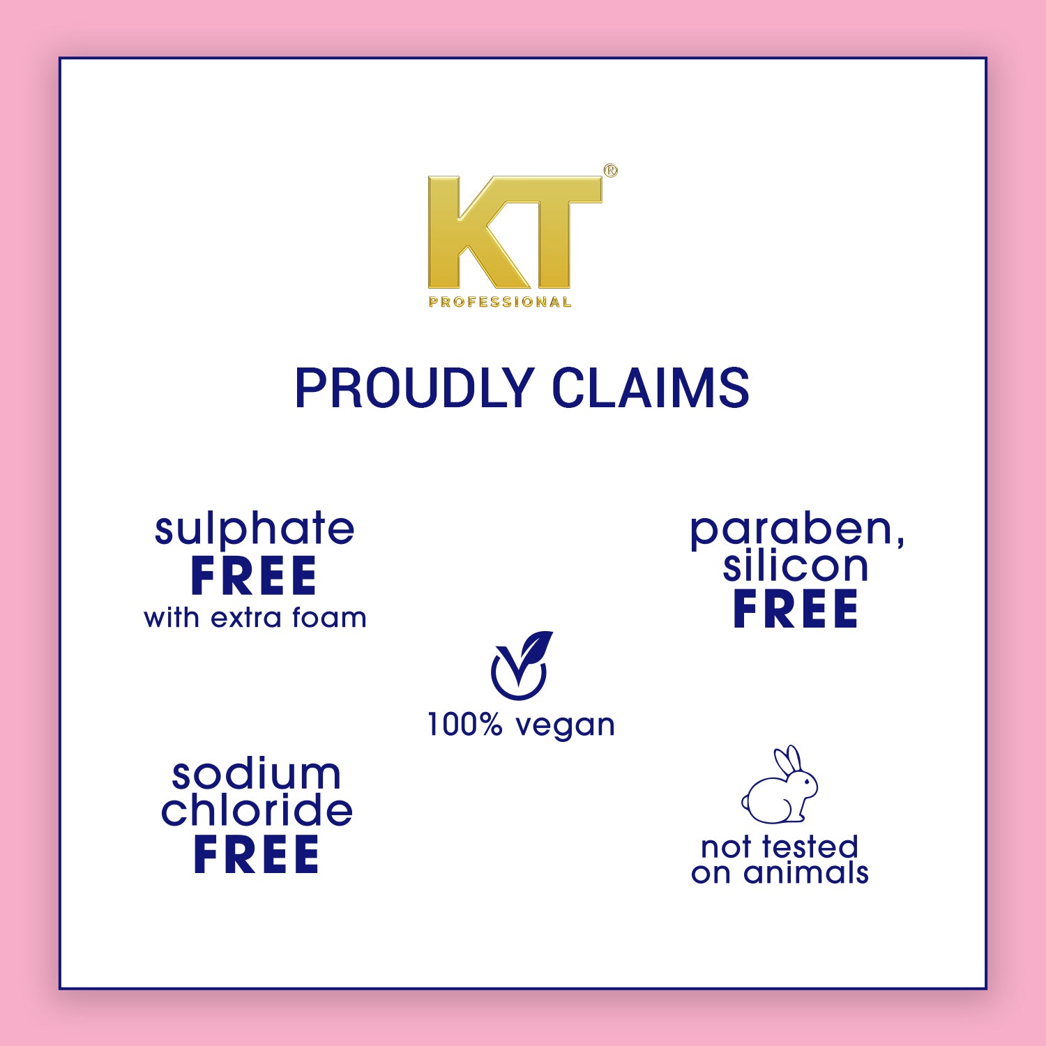 KT Professional Sulphate Free Keratin Gloss Damage Repair & Split-End Control Shampoo