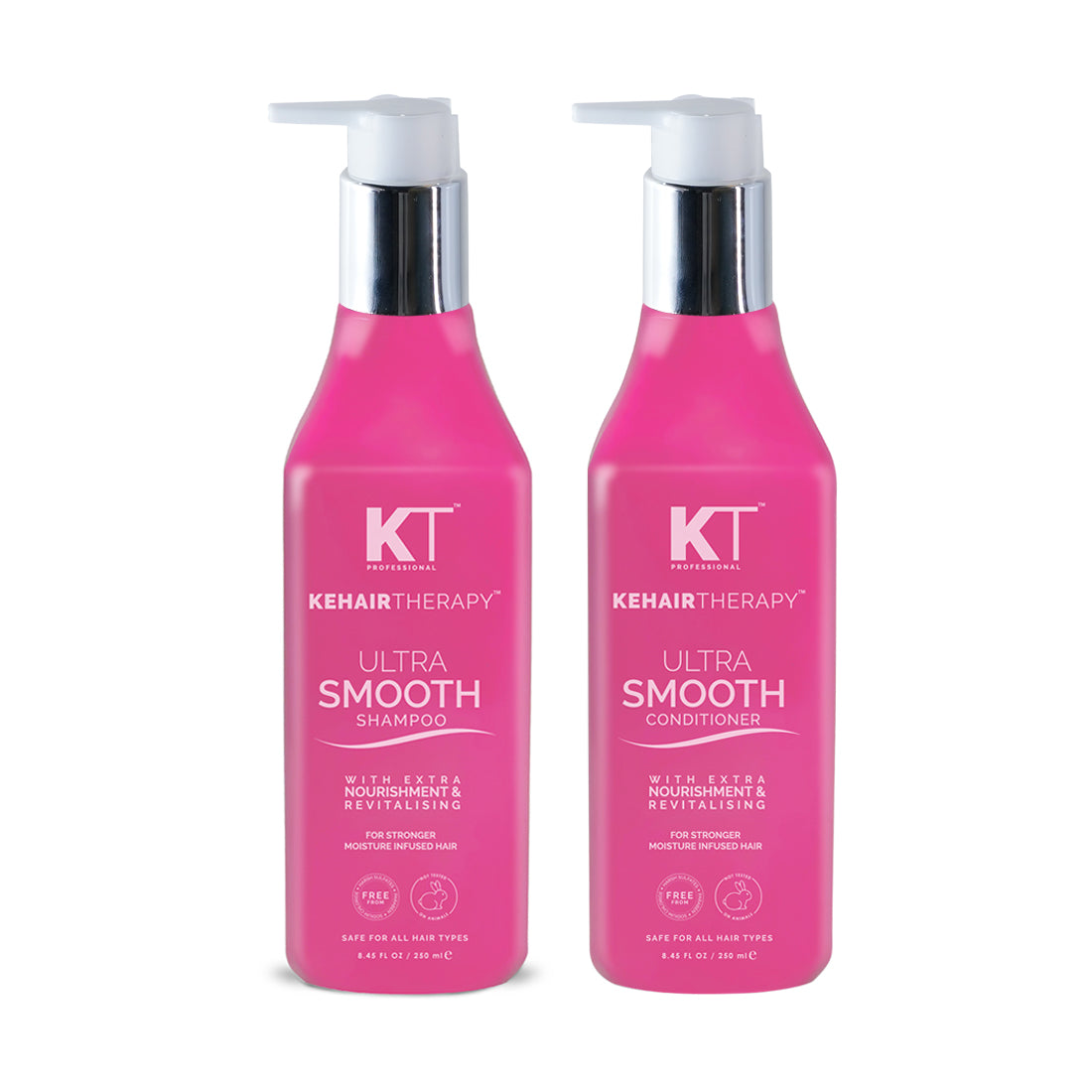 KT Professional Ultra Smooth Shampoo &amp; Conditioner combo- 250 ml