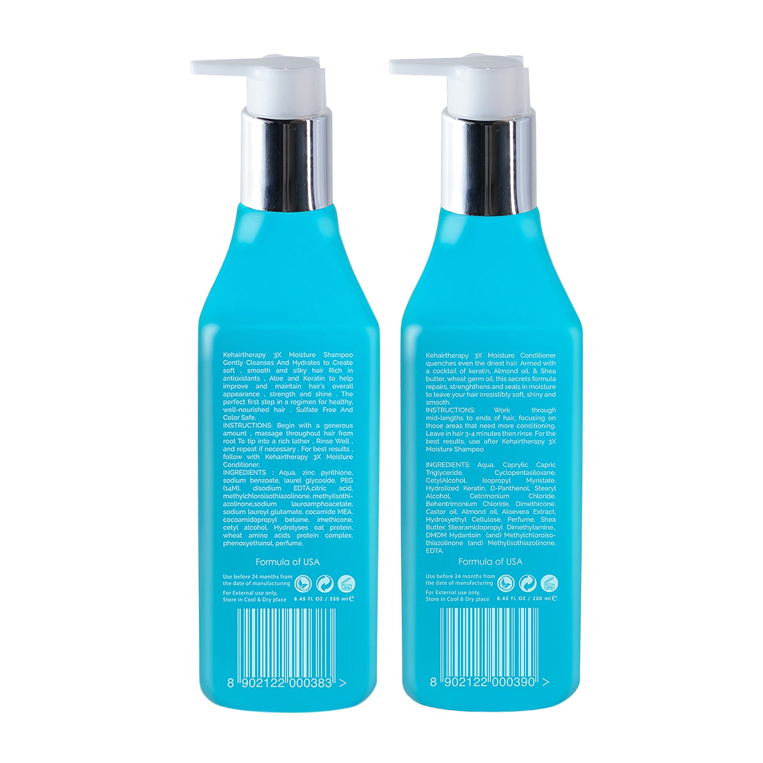 KT Professional 3x Shampoo &amp; Conditioner (pack of 2) 500 ml