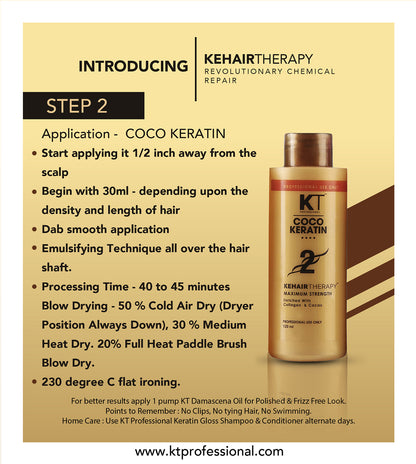 KEHAIRTHERAPY KT Professional COCO KERATIN Starter Kit (480ml)