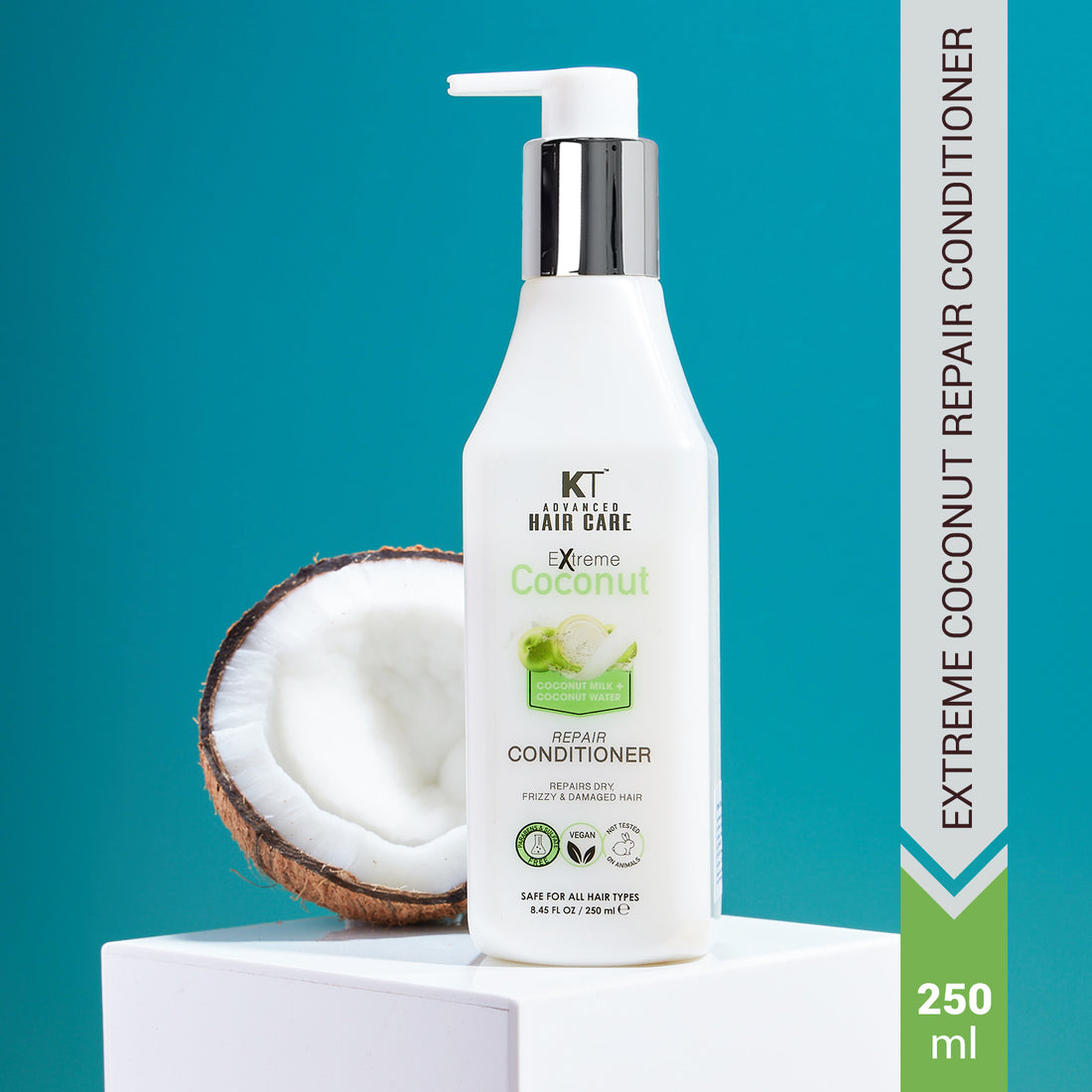 Extreme Coconut Repair Conditioner | With Coconut Milk & Water | Deep Repair & Hydration for Dry, Frizzy, Damaged Hair | Sulfate-Free, Paraben-Free | 250ml