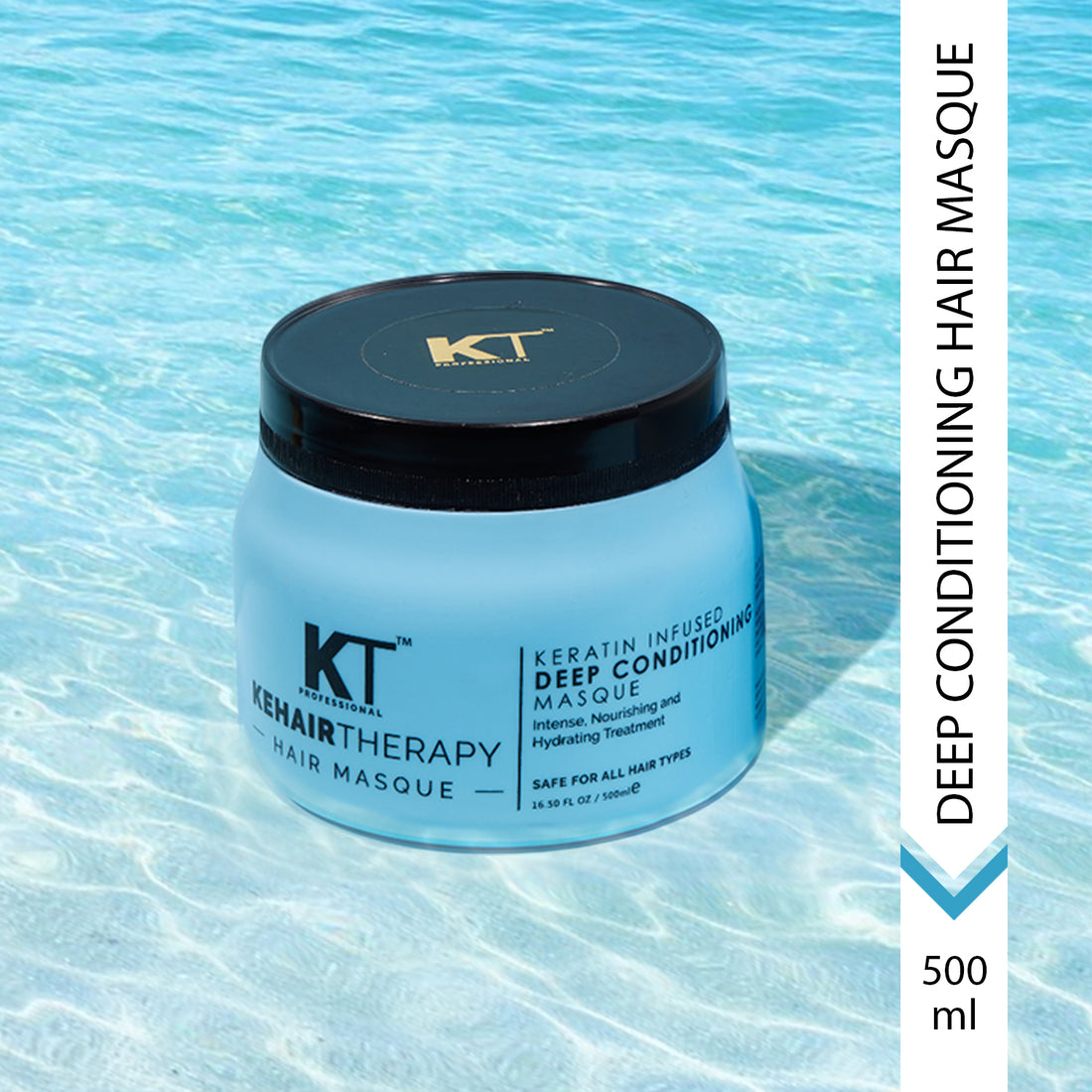 Keratin Infused Deep Conditioning Hair Masque | Intense Nourishment & Hydration Treatment | Sulfate-Free, Paraben-Free | 500ml