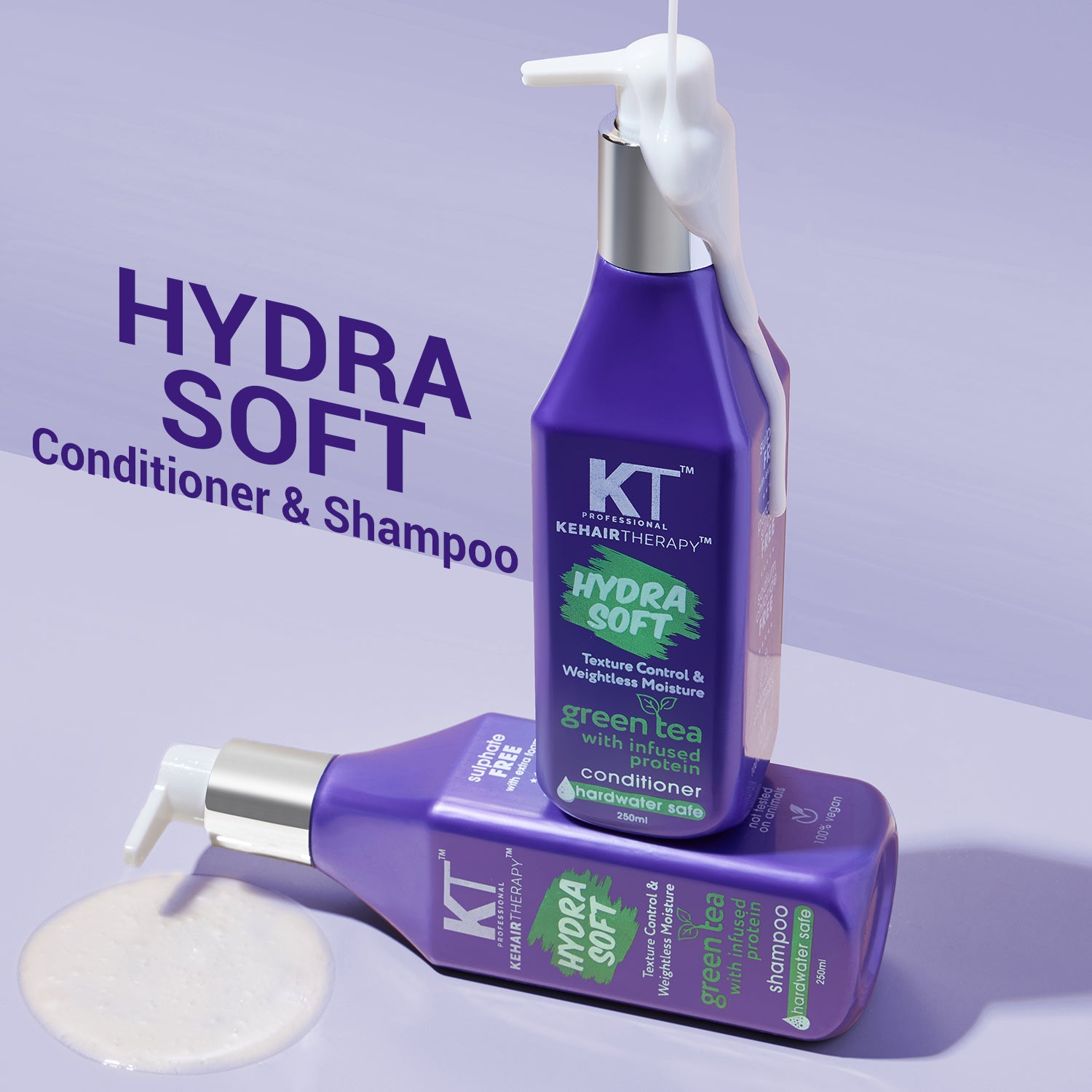 KT Professional Hydra Soft Conditioner - 250ml | Lightweight Hydration for Frizz-Free Hair