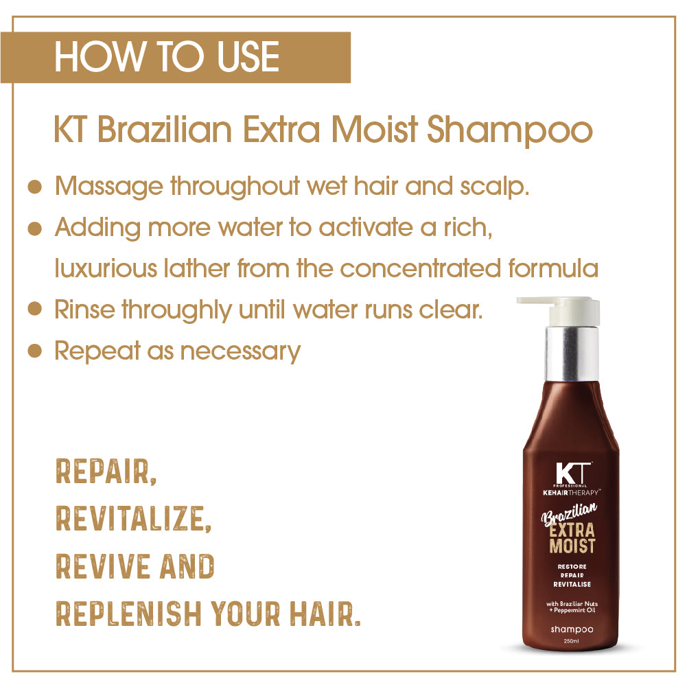 Brazilian Extra Moist Shampoo and Masque Combo - 500ml Pack of 2