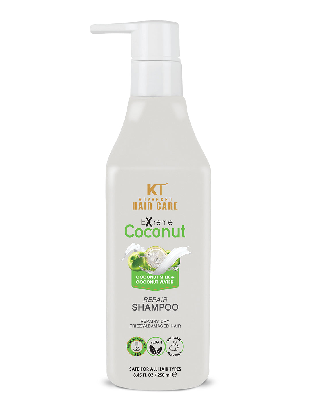 KT Professional Advanced Hair Care Extreme Coconut Repair Shampoo- 250 ml