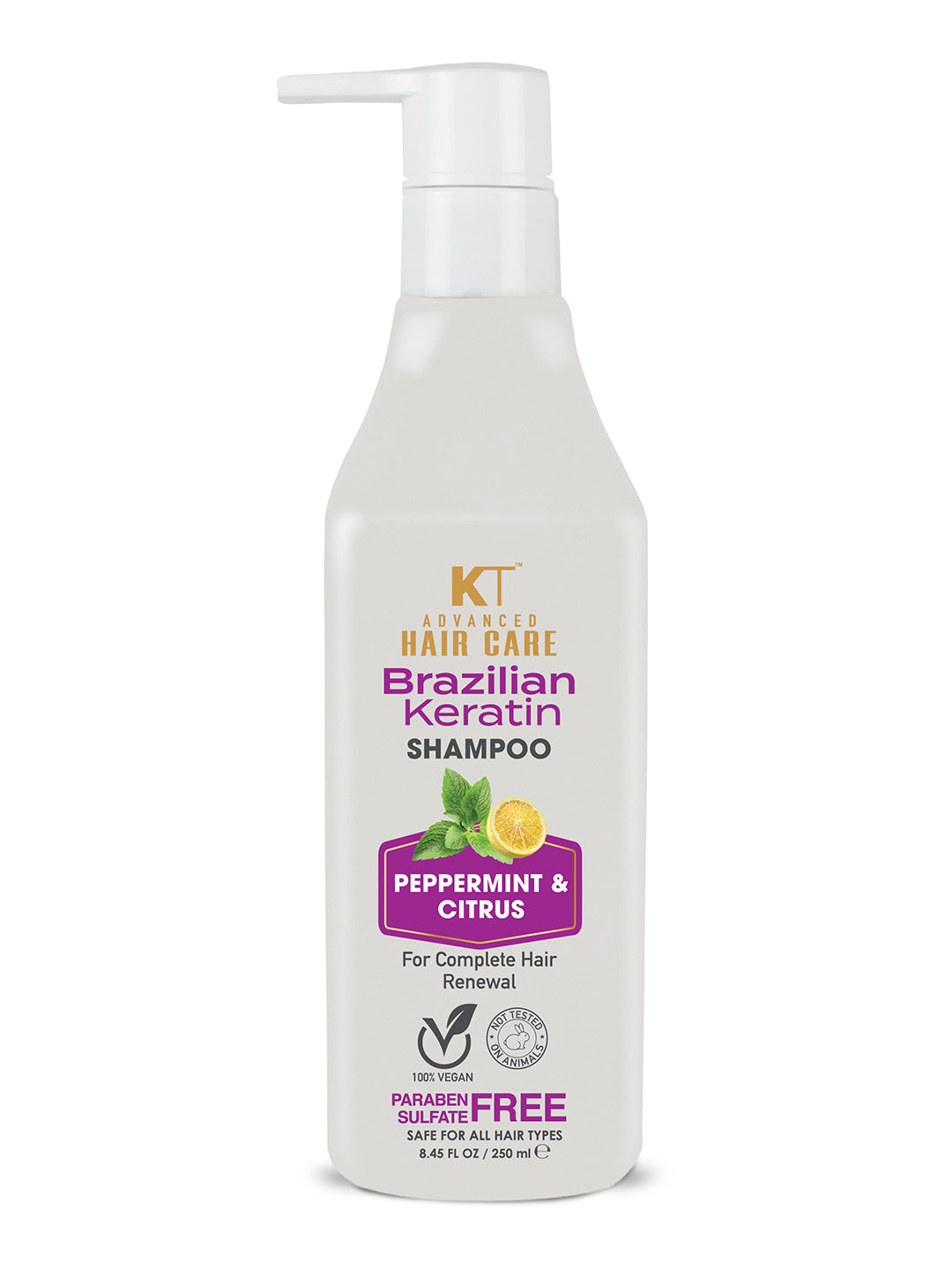 KT Professional Advanced Hair Care Brazilian Keratin Shampoo - 250 ml