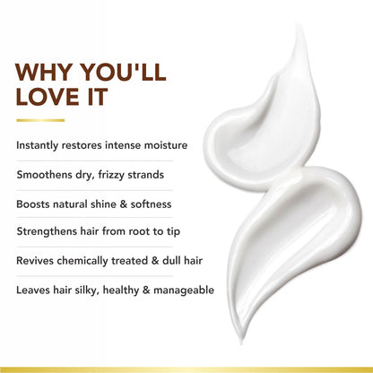 Brazilian Extra Moist Hair Masque | Enriched with Brazilian Nut &amp; Peppermint Oil | Restores &amp; Revitalizes Dry, Damaged Hair | Sulfate-Free, Paraben-Free | 250ml