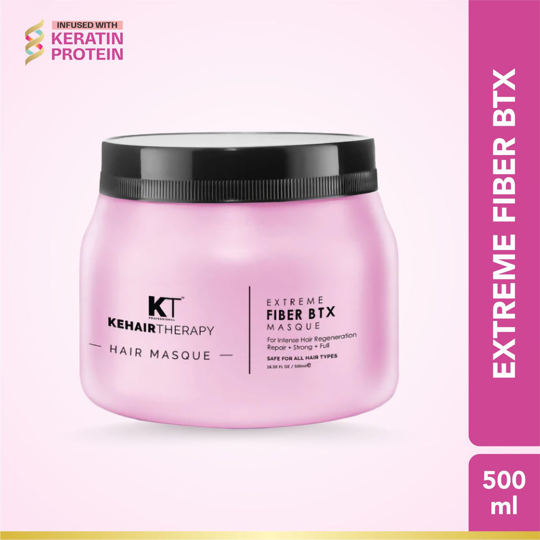 Extreme Fiber BTX Hair Masque | For Intense Hair Regeneration, Repair & Strength | Sulfate-Free, Paraben-Free | 500ml