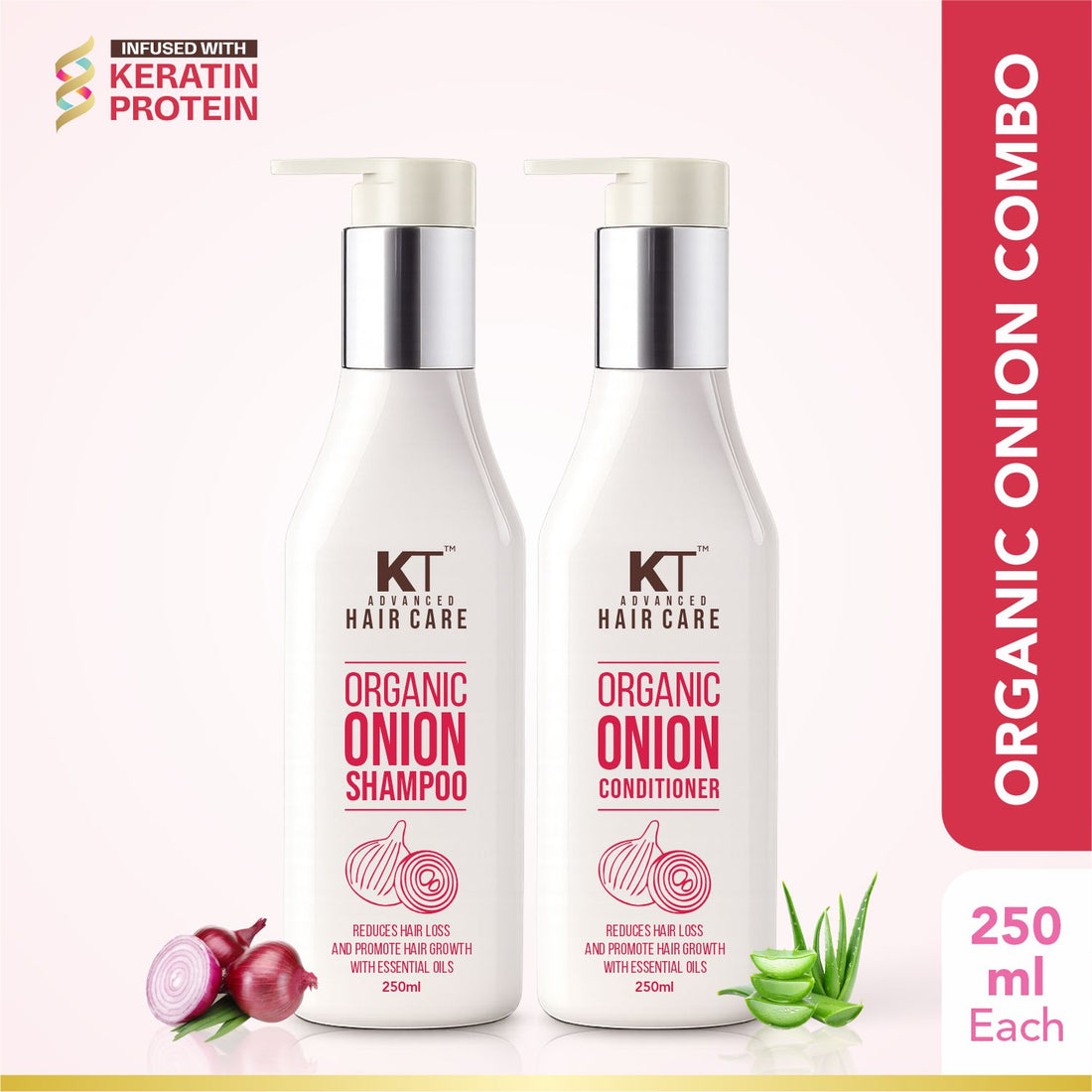 Organic Onion Shampoo &amp; Conditioner - 250ml