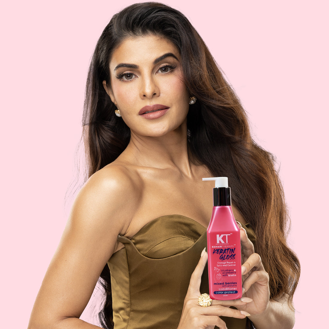 Keratin Gloss Conditioner | With Blueberry, Strawberry &amp; Biotin Extracts | Damage Repair &amp; Split-End Control | Sulfate-Free, Paraben-Free | 250ml