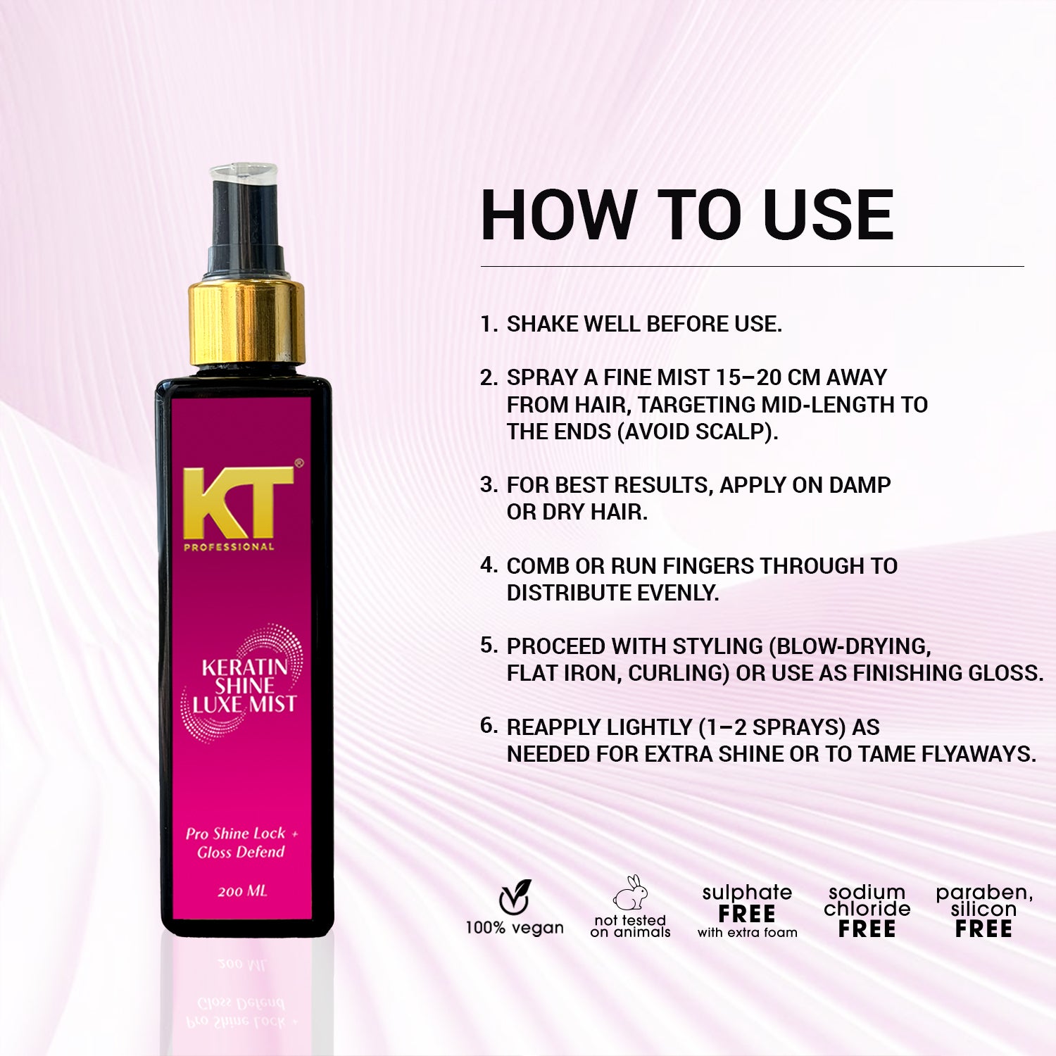 Keratin Shine Luxe Mist - 200ml