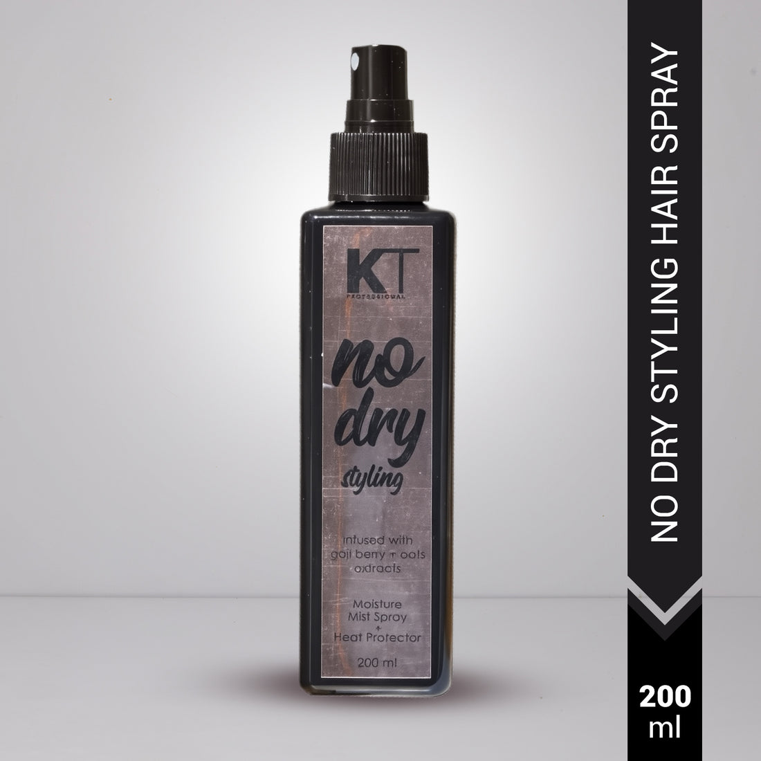 No Dry Styling Moisture Mist Hair Spray & Heat Protector | Infused with Goji Berry & Oats Extracts For Men & Women | Sulfate-Free, Paraben-Free | 200ml