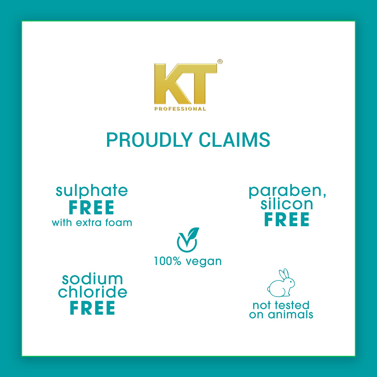 KT Professional Sulphate Free Moroccan Mint Nutri Straight Shampoo - 250ml