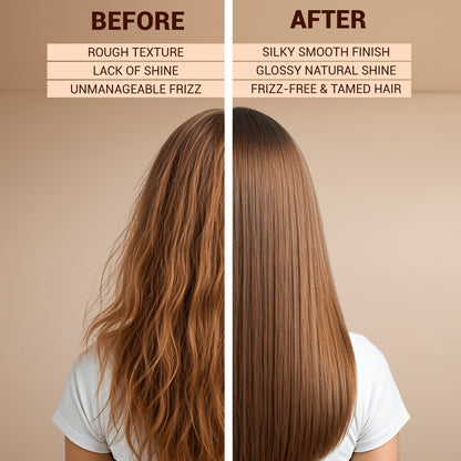 Pure Organic Argan Oil Hair Serum | With Vitamin E for Frizz Control &amp; Natural Shine | Aromatherapy Treatment | Sulfate-Free, Paraben-Free | 50ml