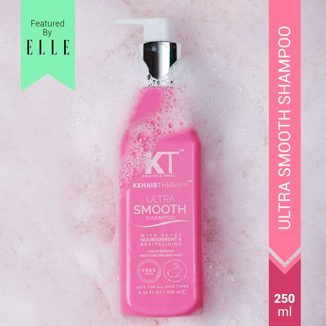 Ultra Smooth Shampoo | Infused with Acai Oil &amp; Cupuacu Oil | Extra Nourishment &amp; Revitalizing for Soft, Shiny Hair | Sulfate-Free, Paraben-Free | 250ml