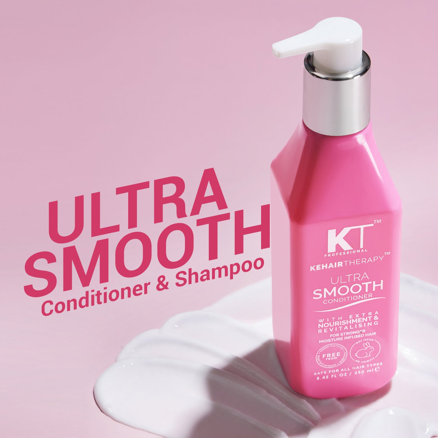 KT Professional Ultra Smooth Conditioner | Deep Hydration &amp; Frizz Control