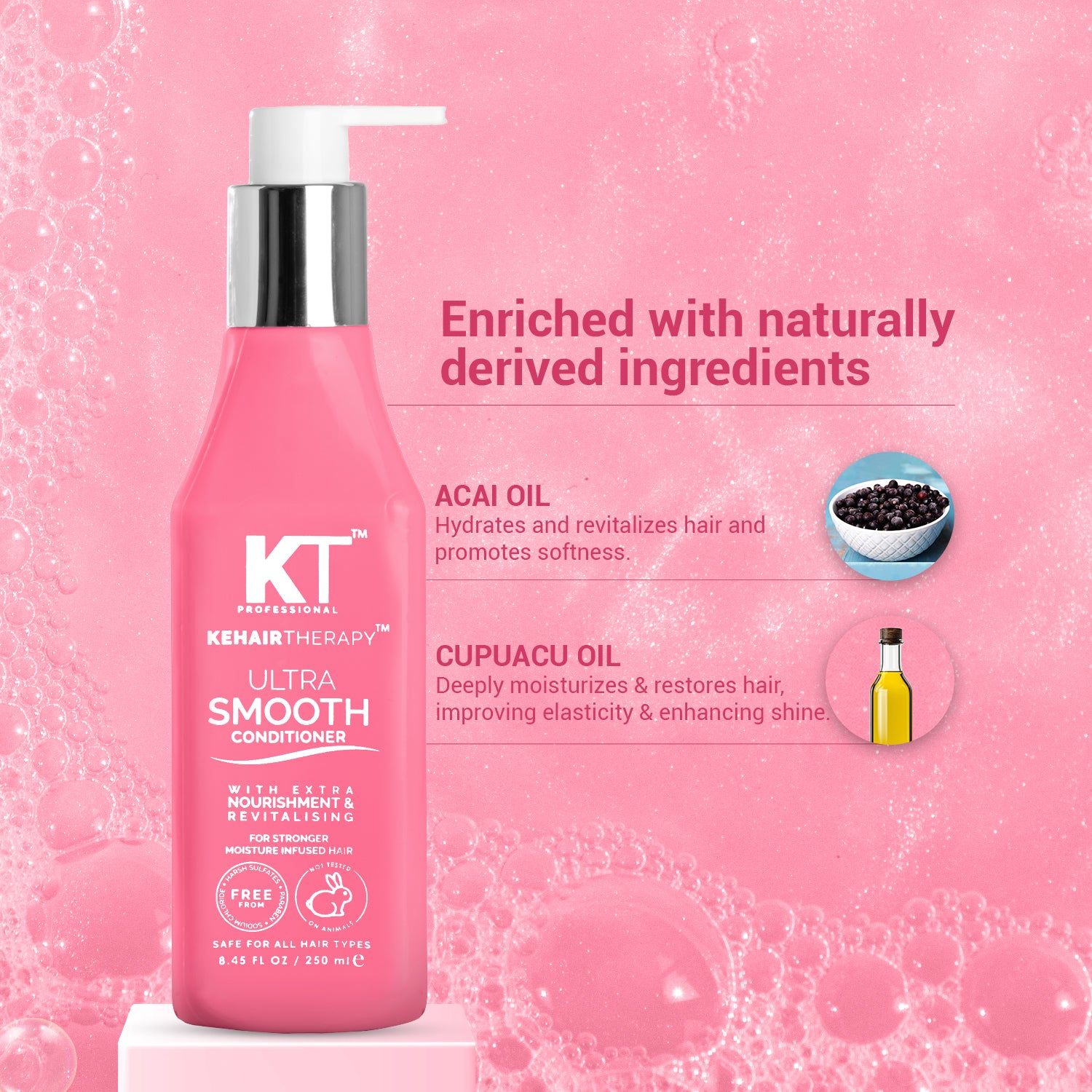 KT Professional Sulphate Free Ultra Smooth Conditioner