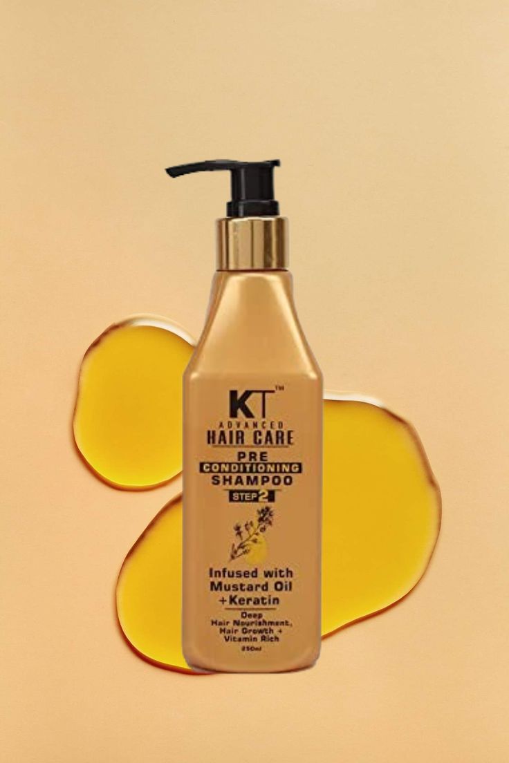 KT Professional Advance Hair Care Pre-Conditioning Mustard Infused Keratin Shampoo 250 ml