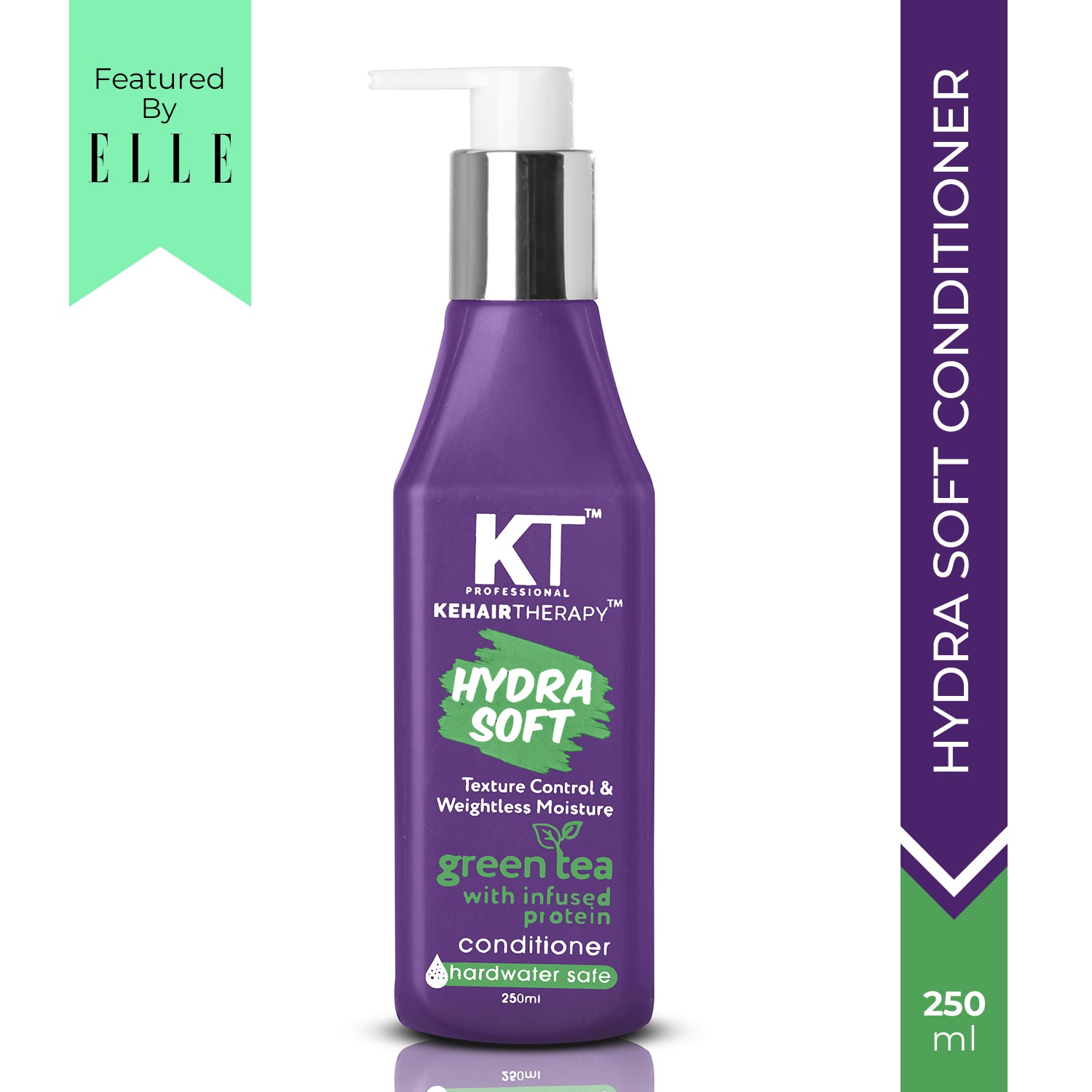 KT Professional Hydra Soft Texture Control Weight-Less Moisture Shampoo - 250ml | Sulfate-Free &amp; Paraben-Free | Lightweight Hydration for Smooth, Frizz-Free Hair | Safe for All Hair Types