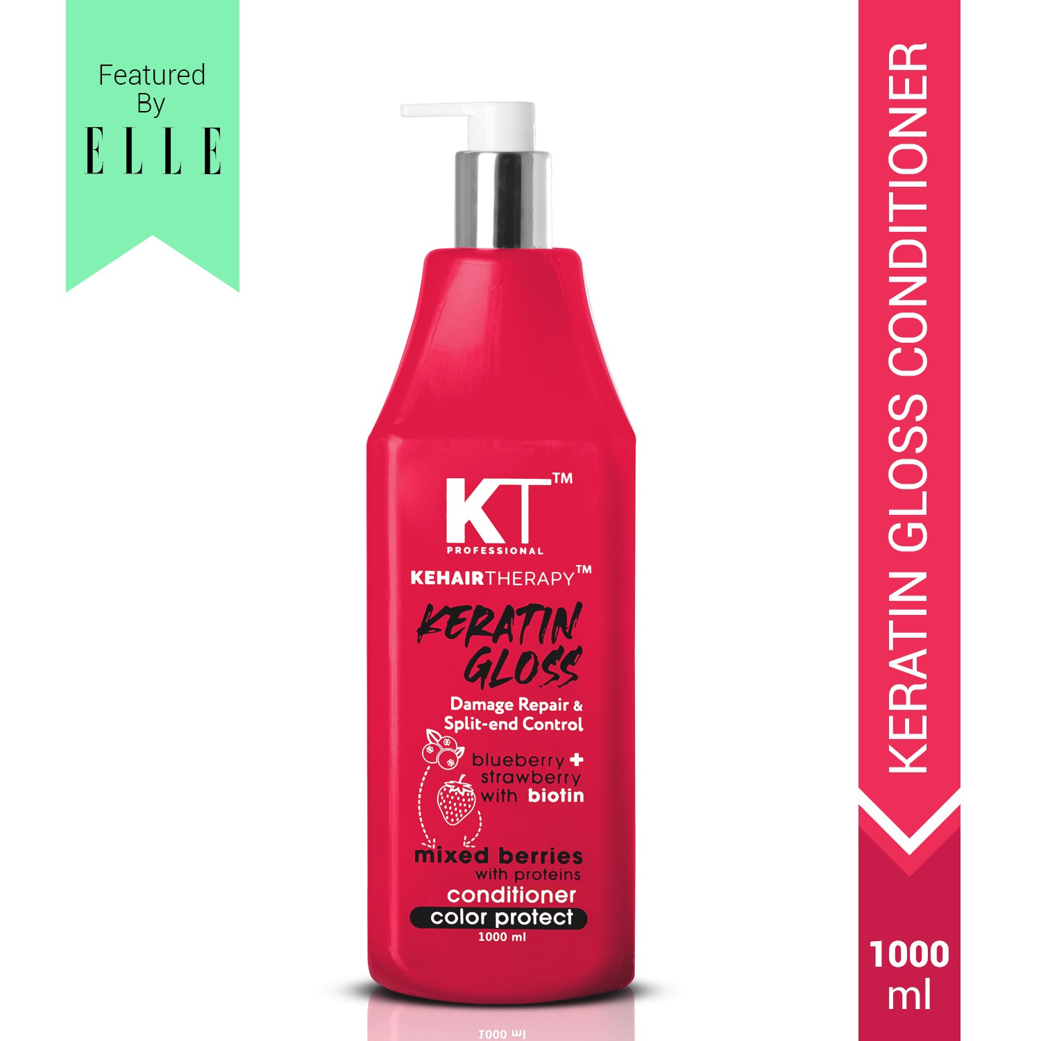 KT Professional Sulphate Free Keratin Gloss Damage Repair &amp; Split-End Control Shampoo