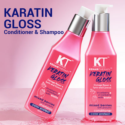 KT Professional Sulphate Free Keratin Gloss Damage Repair &amp; Split-End Control Conditioner